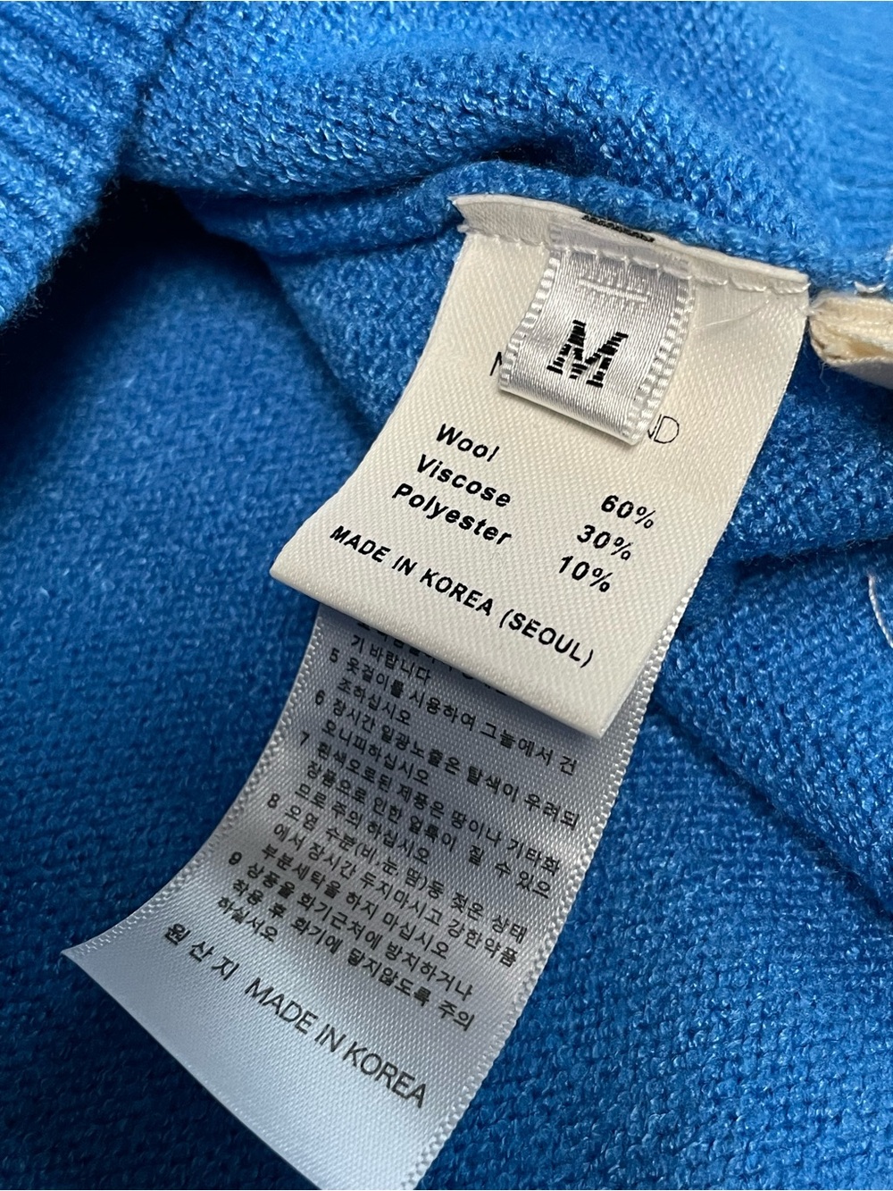 Disney Scrooge Monobrend Blue Turtleneck Sweater Oversized Women’s Medium - Picture 12 of 14